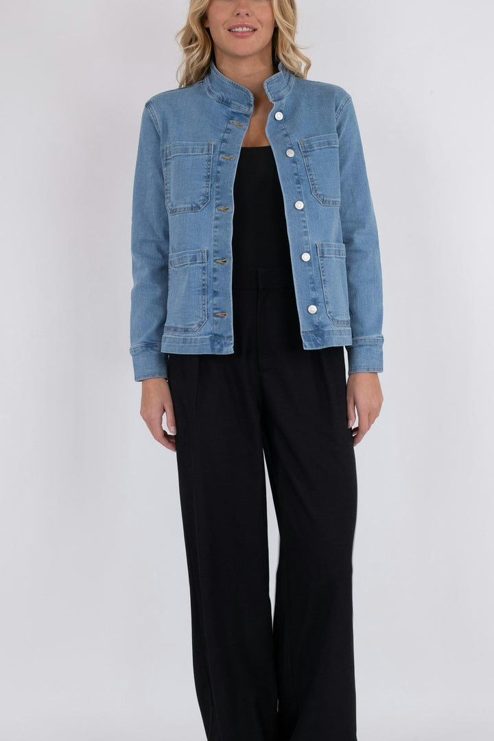 Neo Noir - Bryant Denim Jacket - Smoke Blue