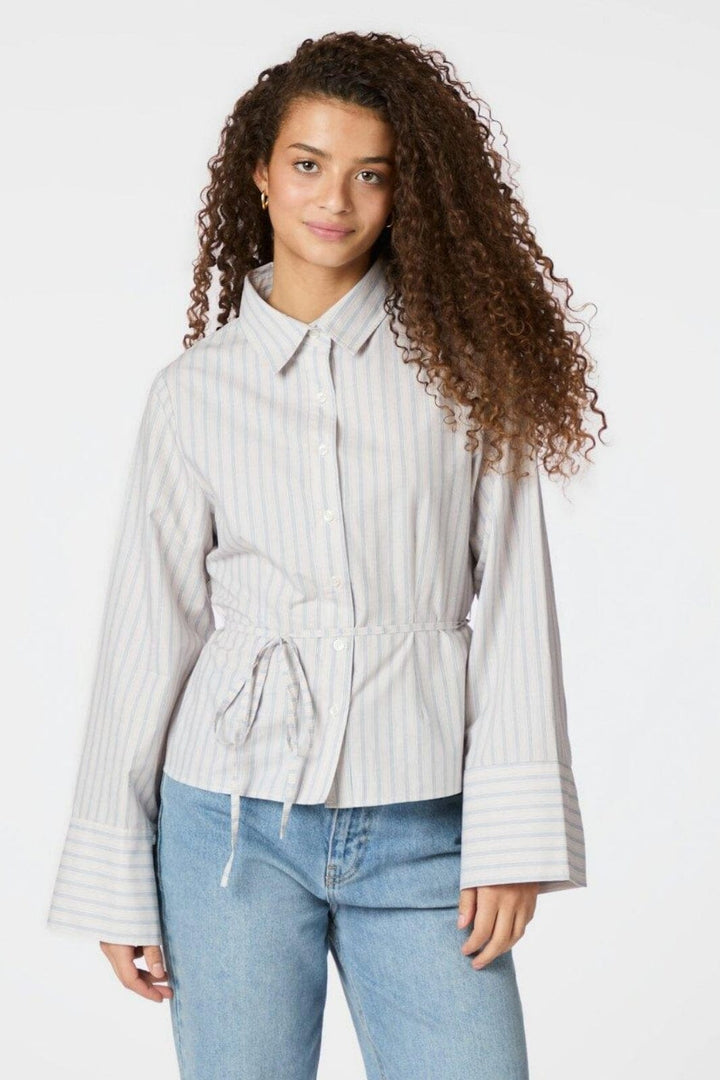 Neo Noir - Clarida Stripe Shirt 164934 - 122 - Creme