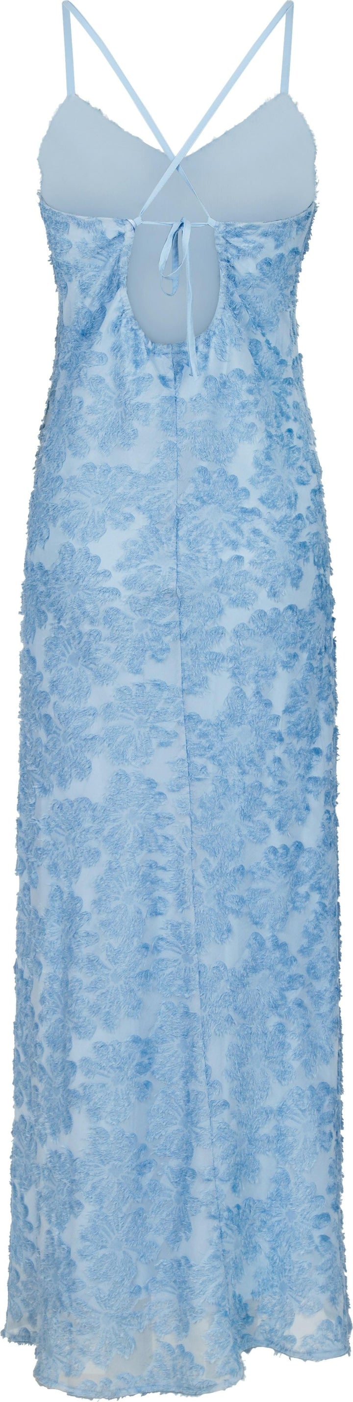 Neo Noir - Clia Fringe Dress - Sky Blue