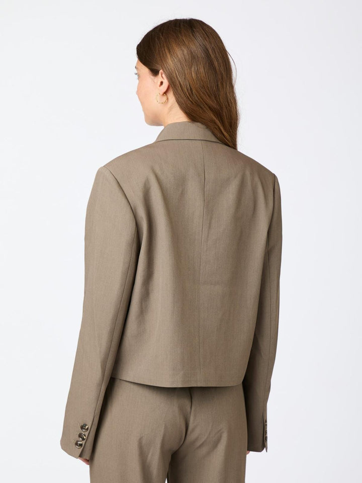 Neo Noir - Conan Structure Blazer - Khaki Blazere 