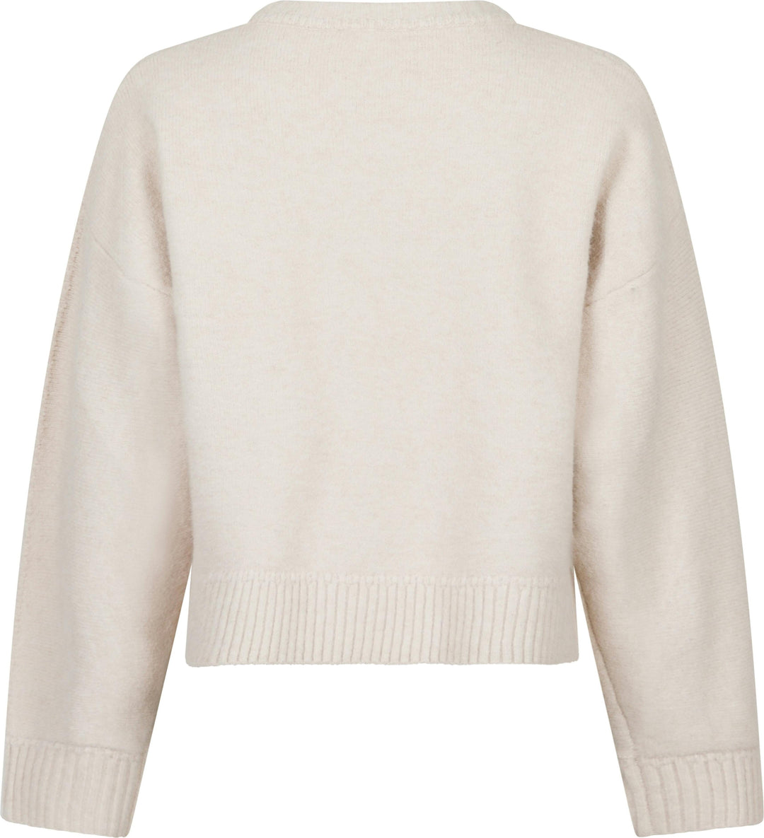 Neo Noir - Detri Solid Knit Blouse - Ivory