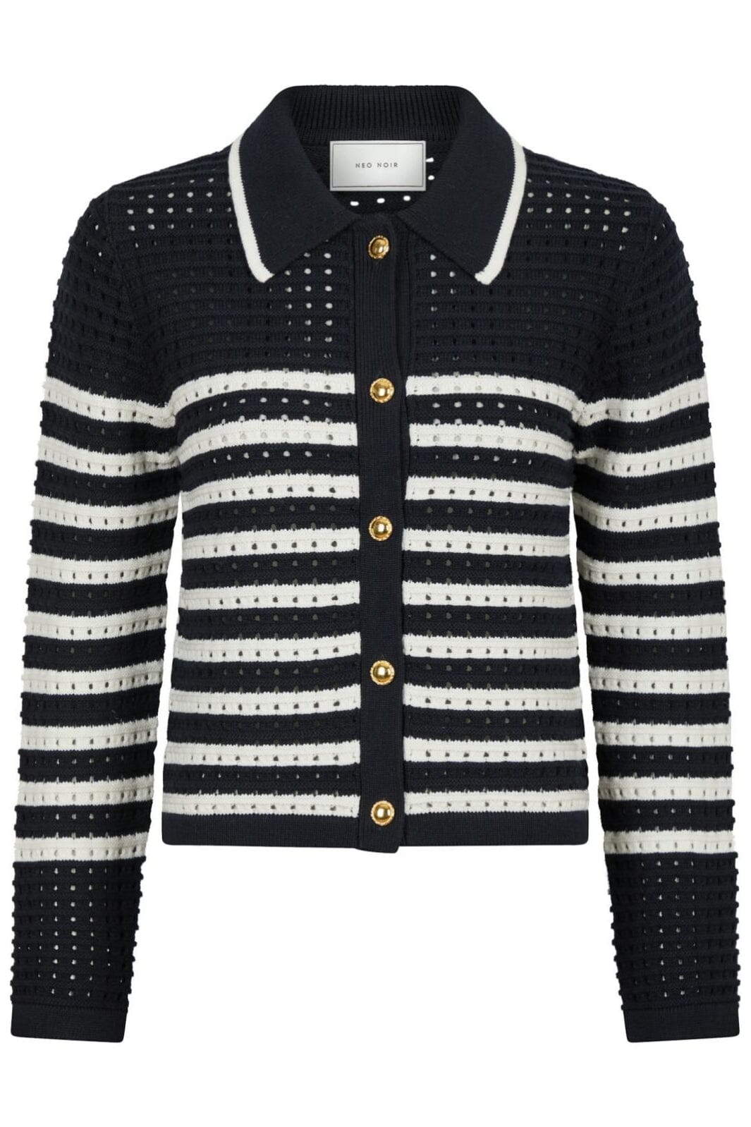 Neo Noir - Effie Knit Cardigan 164571 - 141 - Navy Cardigans 