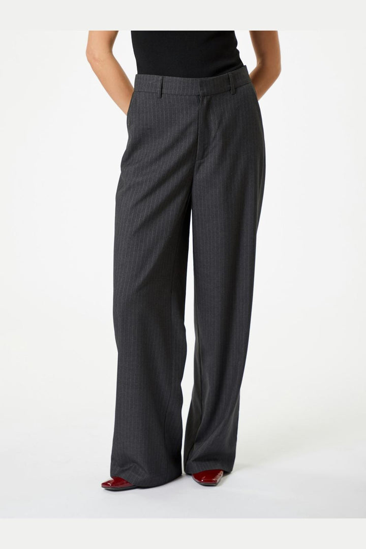 Neo Noir - Emmett Pinstripe Pants - Antracit