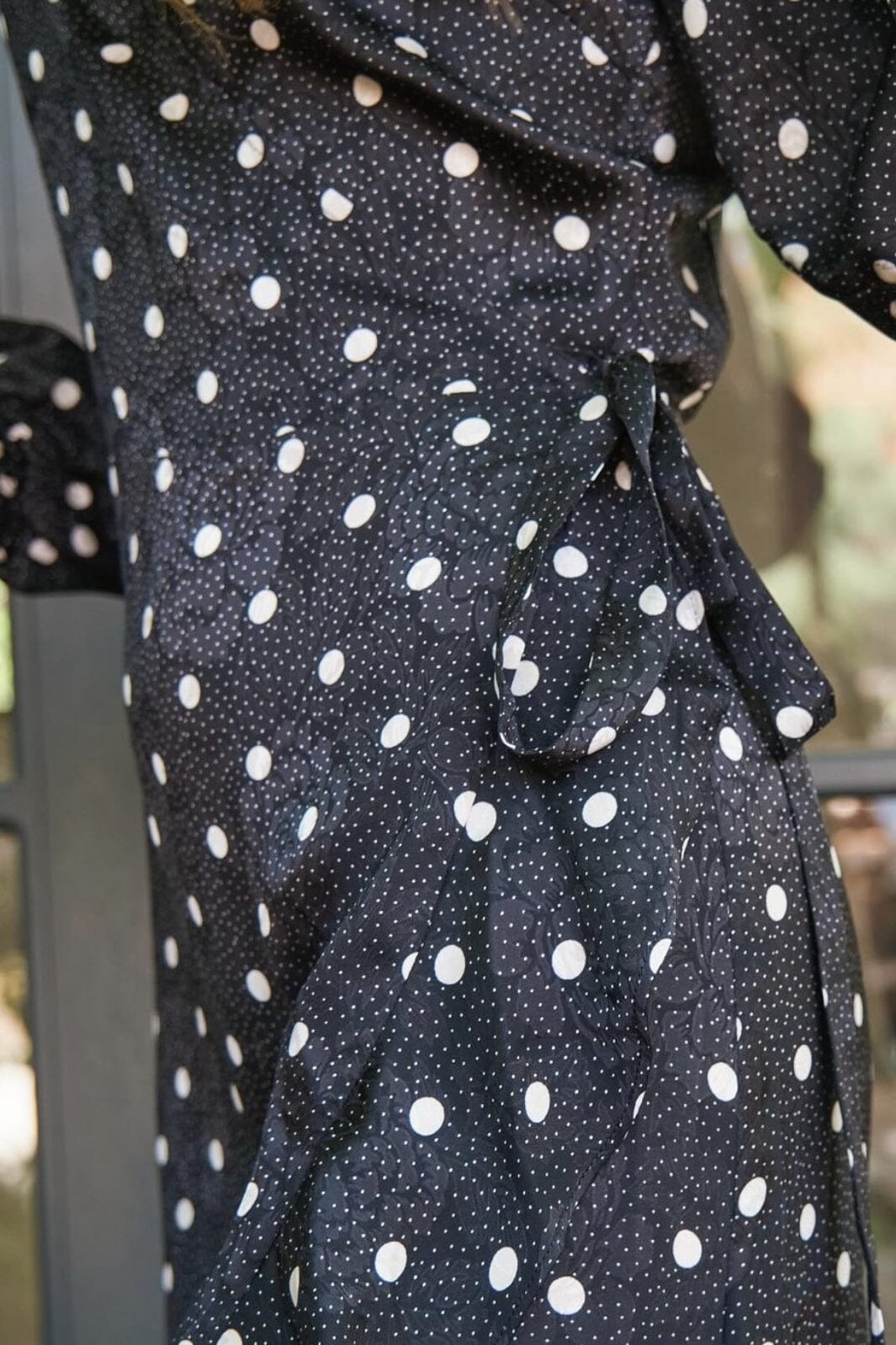 Neo Noir - Eva Retro Dot Dress - Black Kjoler 