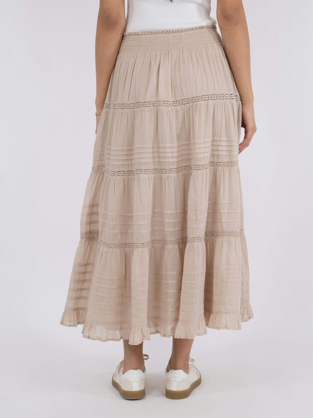 Neo Noir - Felicia S Voile Skirt - Sand