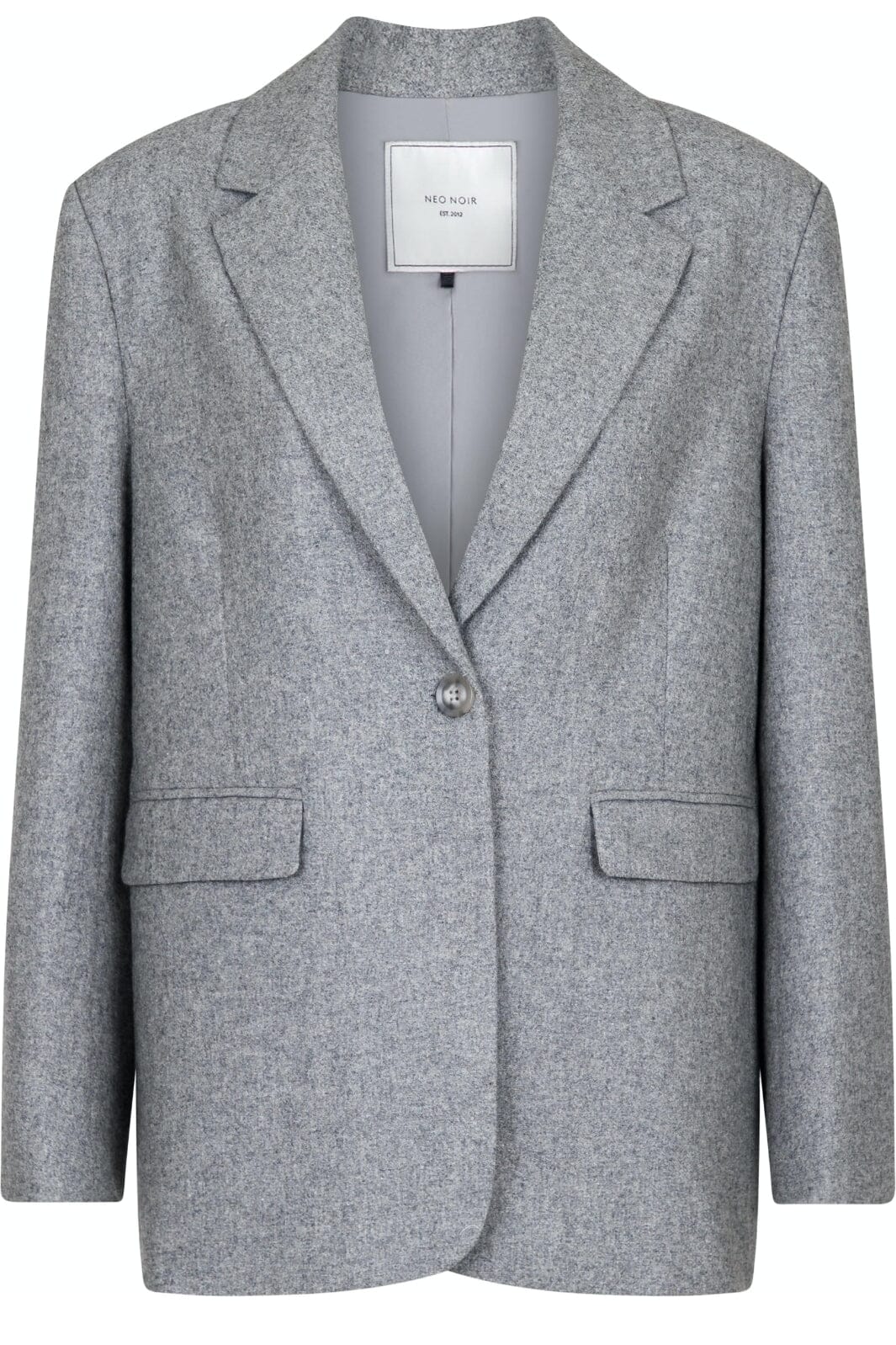 Neo Noir - Gaby Structure Blazer - Grey Melange Blazere 