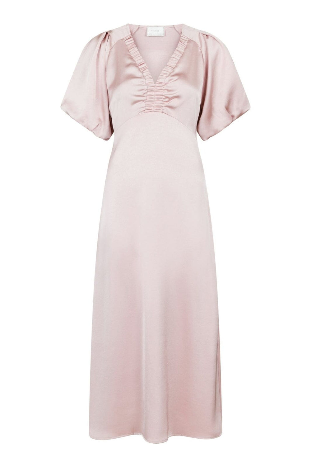 Neo Noir - Illana Heavy Sateen Dress - Dusty Rose Kjoler 