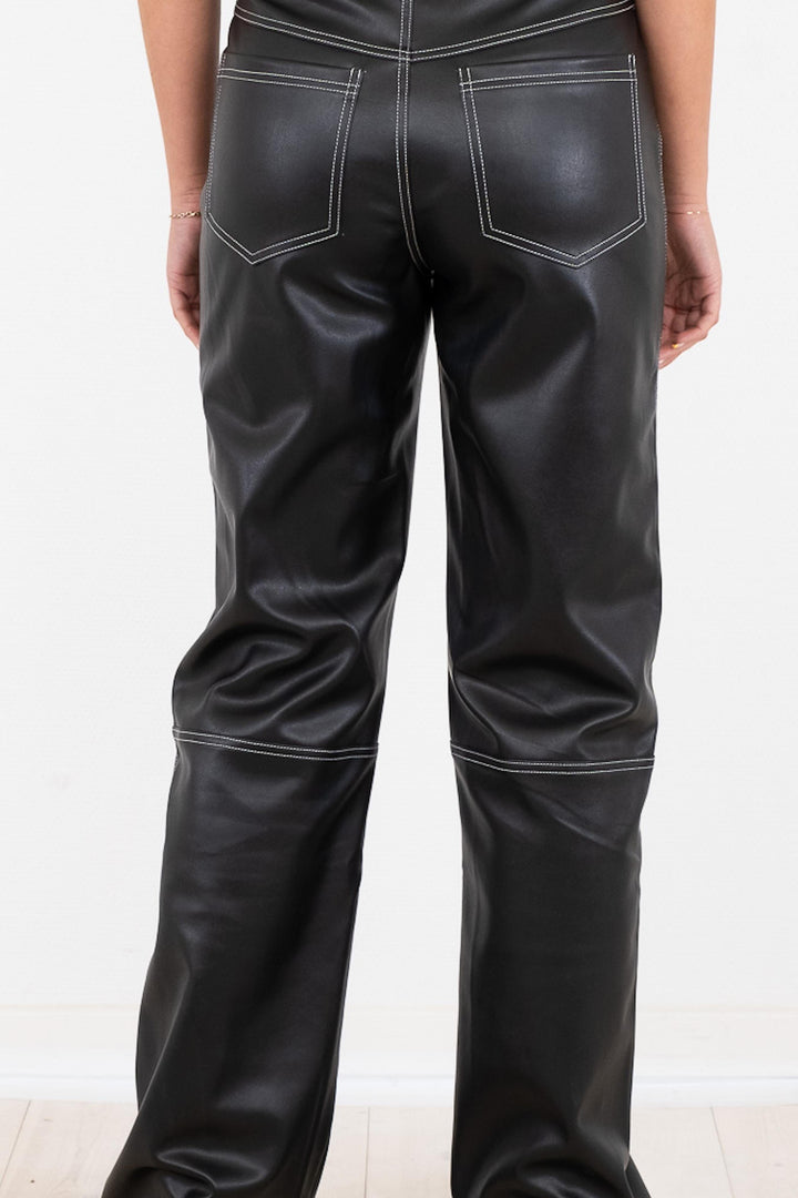 Neo Noir - Jakoba Faux Stitch Pants - Black