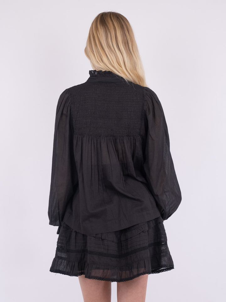 Neo Noir - Jill S Voile Blouse - Black