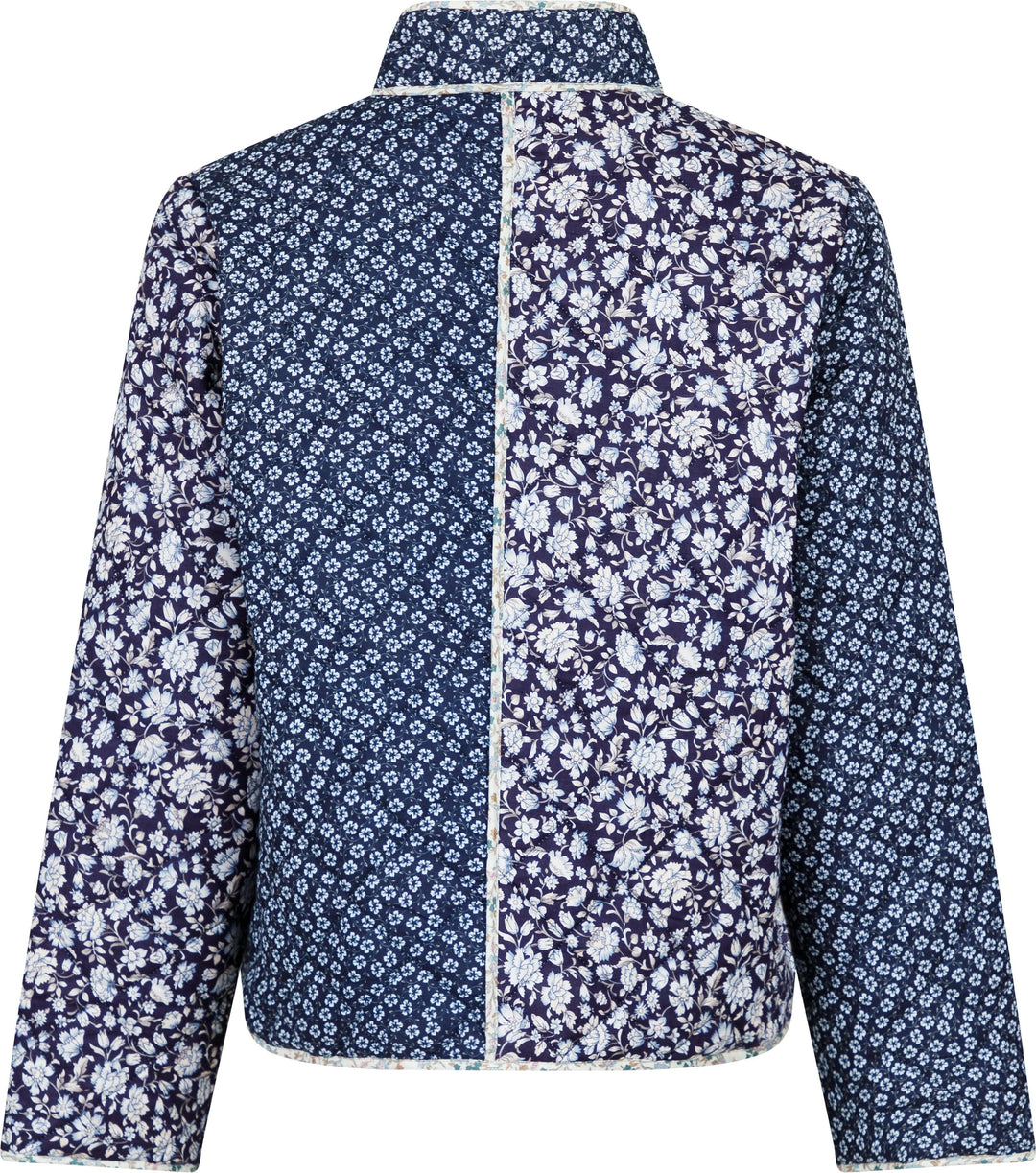 Neo Noir - Kamil Quilt Combination Jacket - Blue