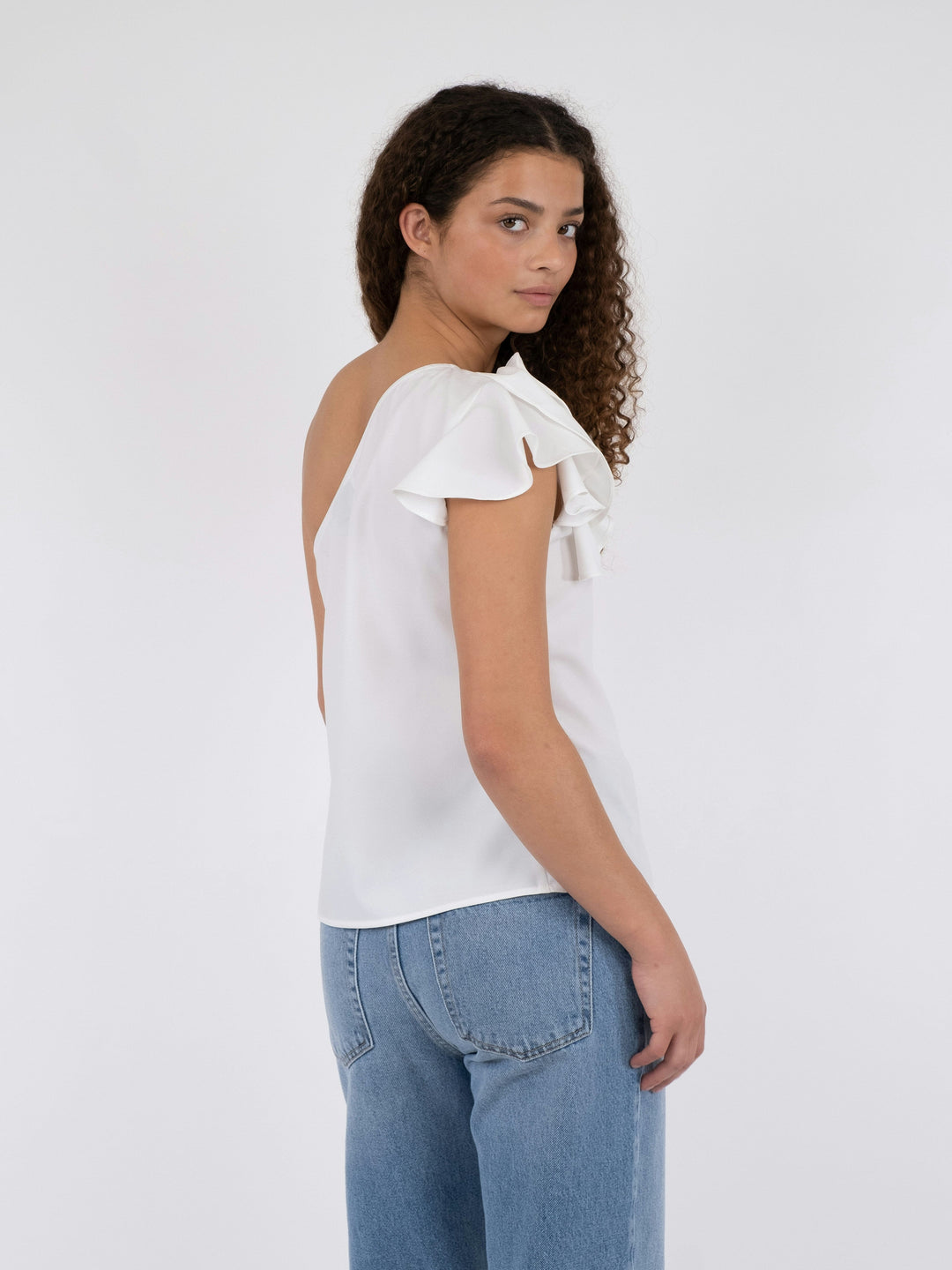 Neo Noir - Kelina Rose Top - White