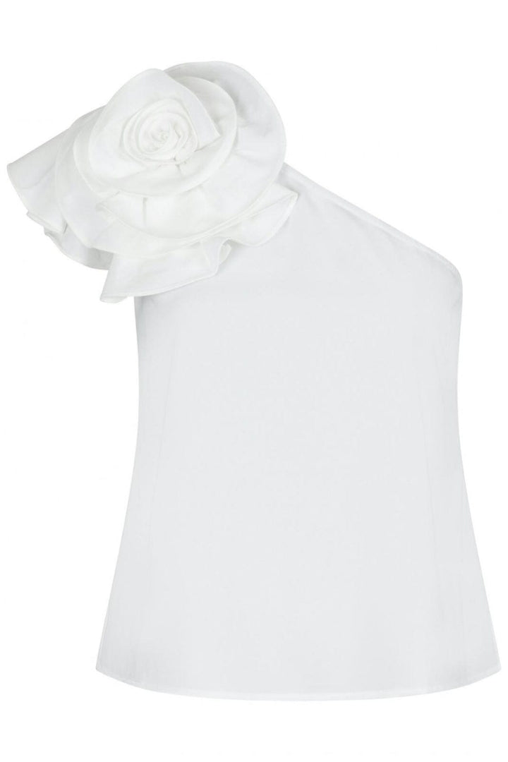 Neo Noir - Kelina Rose Top - White Toppe 