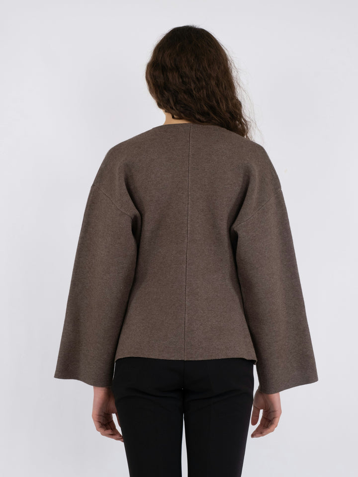 Neo Noir - Linda Knit Blouse - Mocca