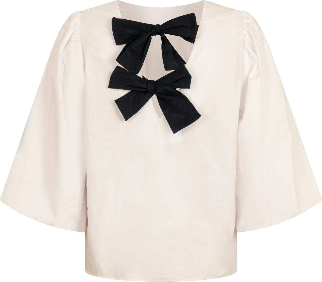 Neo Noir - Lorraine Poplin Blouse - Ivory