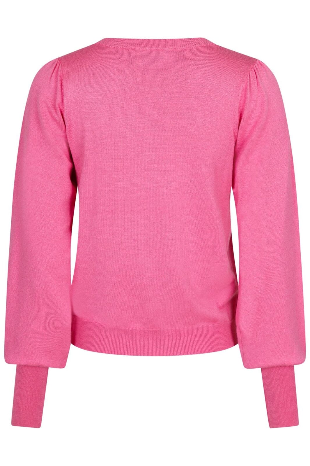 Neo Noir - Magdalena Solid Knit Blouse - Pink Strikbluser 