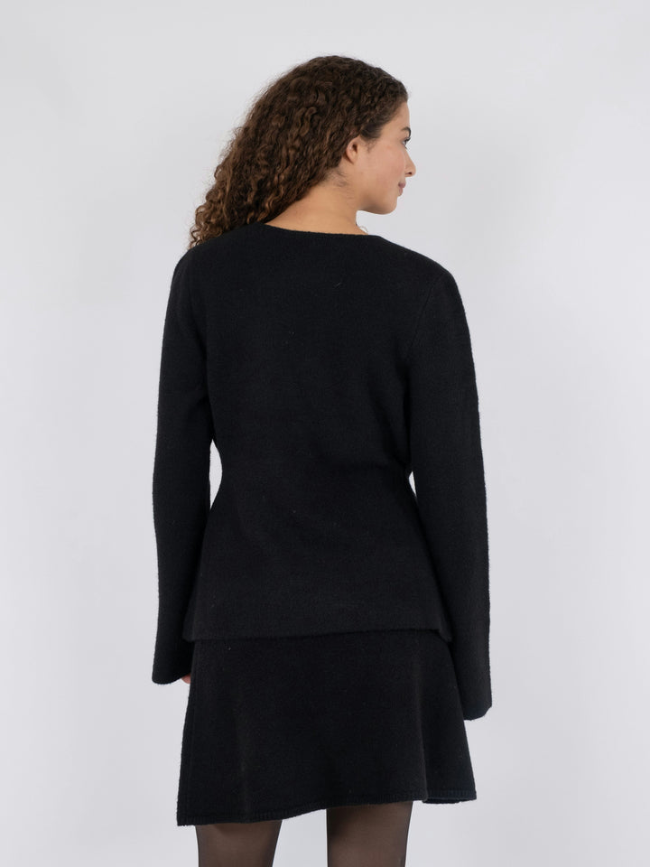 Neo Noir - Marie Louise Knit Cardigan - Black