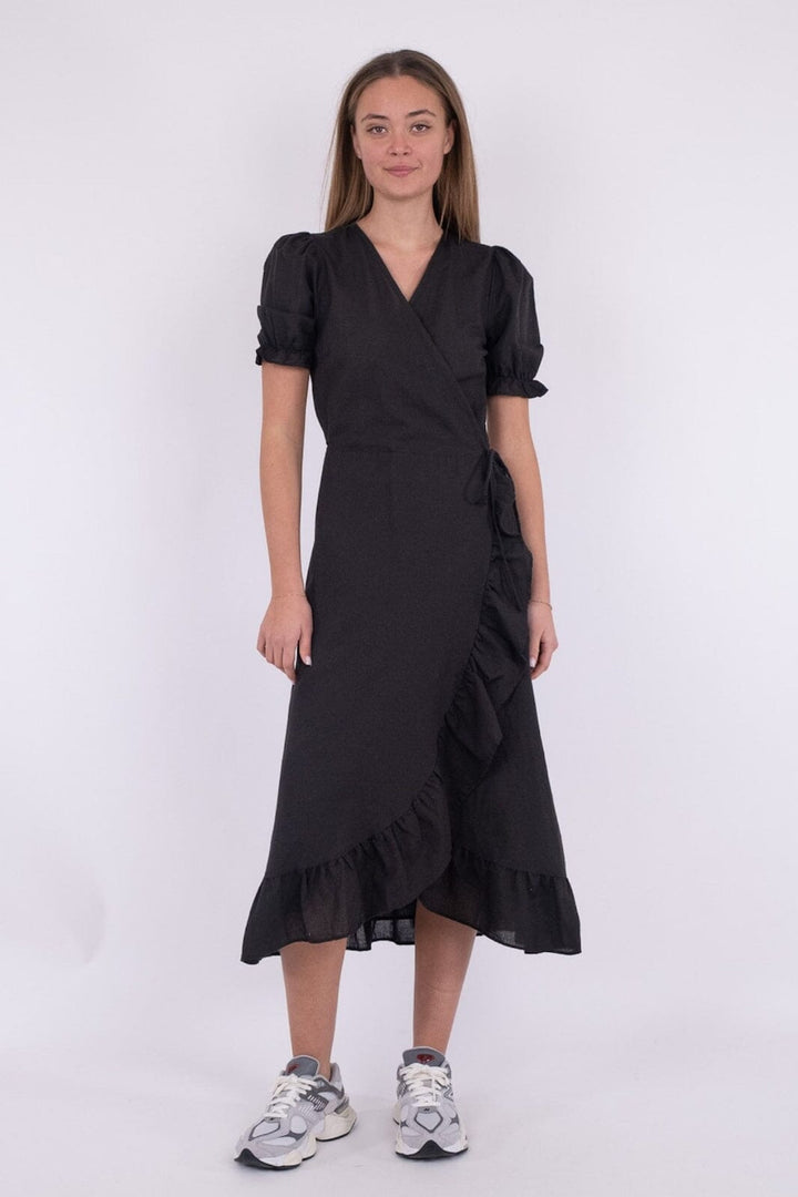 Neo Noir - Marietta Linen Dress - Black Kjoler 