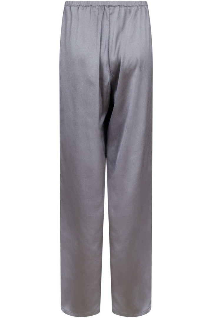 Neo Noir - Nola Crepe Satin Pants - Grey Bukser 