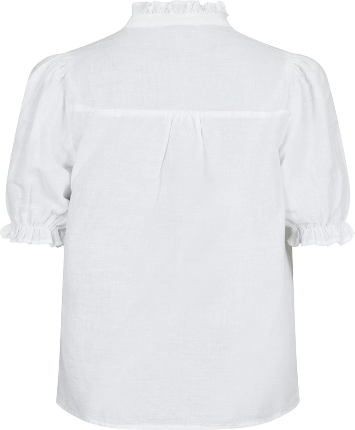 Neo Noir - Odesa Linen Blouse - White