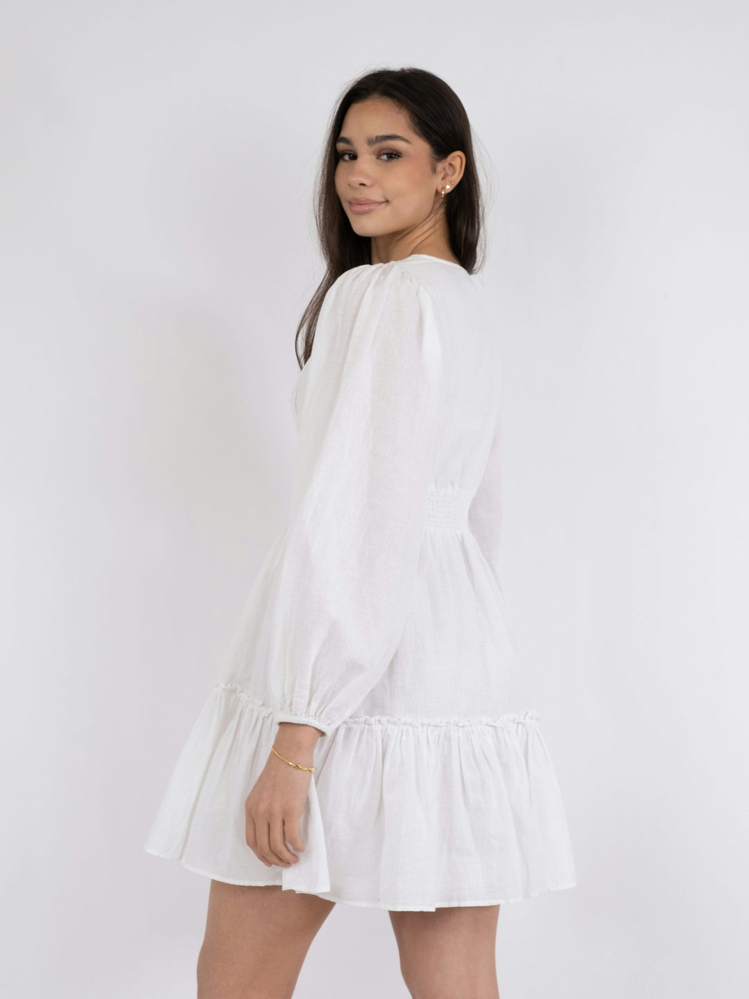 Neo Noir - Rihana Linen Dress - White