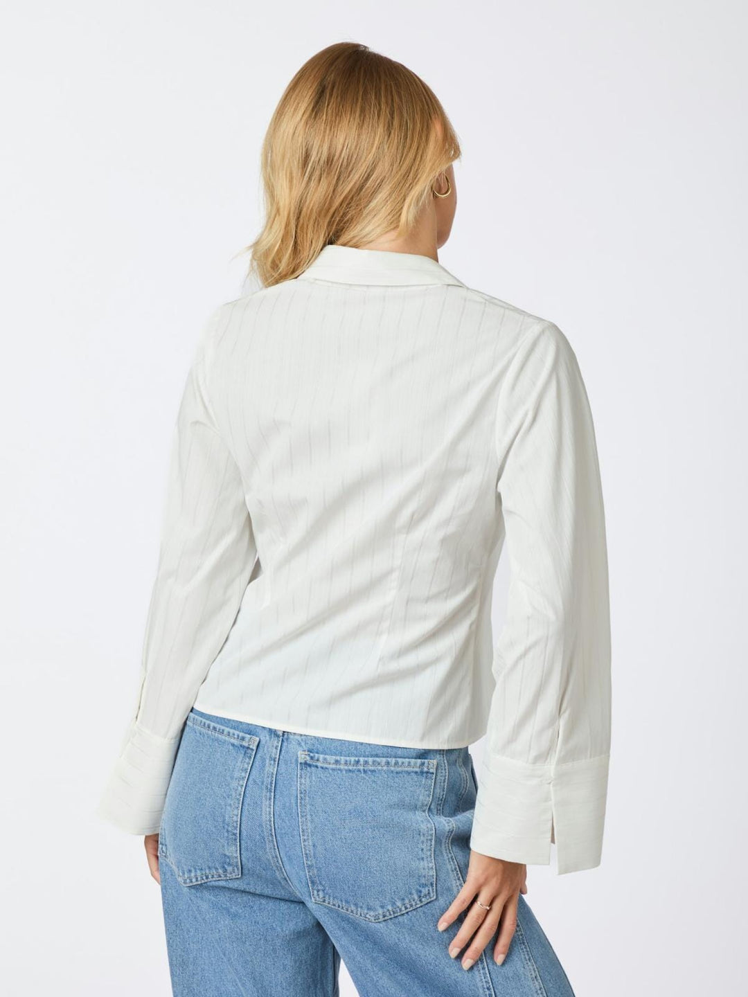 Neo Noir - Rosa Solid Shirt - White Skjorter 