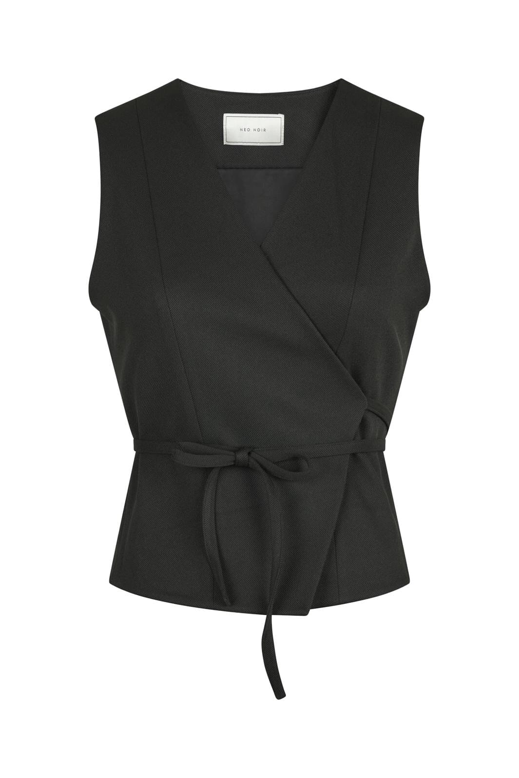 Neo Noir - Samara Twill Wrap Waistcoat - Black