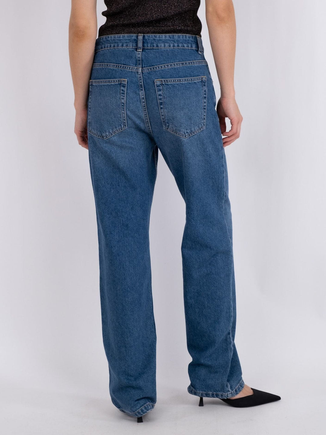 Neo Noir - Simona Stripe Pants - Blue Jeans 