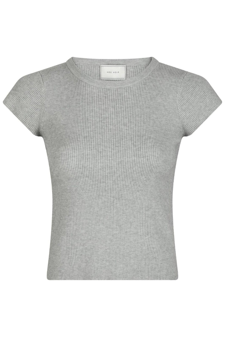 Neo Noir - Tirra Knit Tee 163378 - 131 - Light Grey