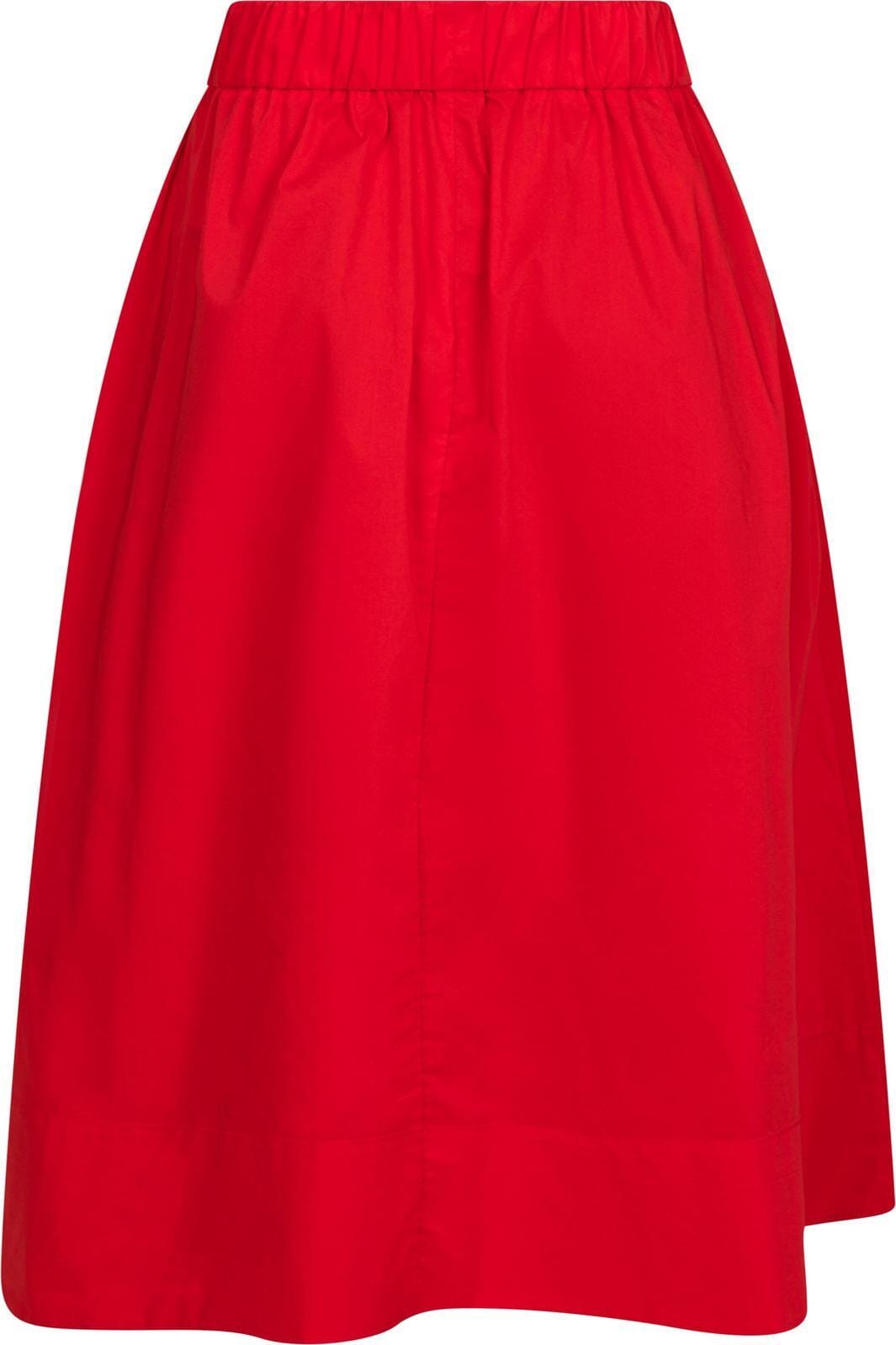 Neo Noir - Yara Long Poplin Skirt - Red