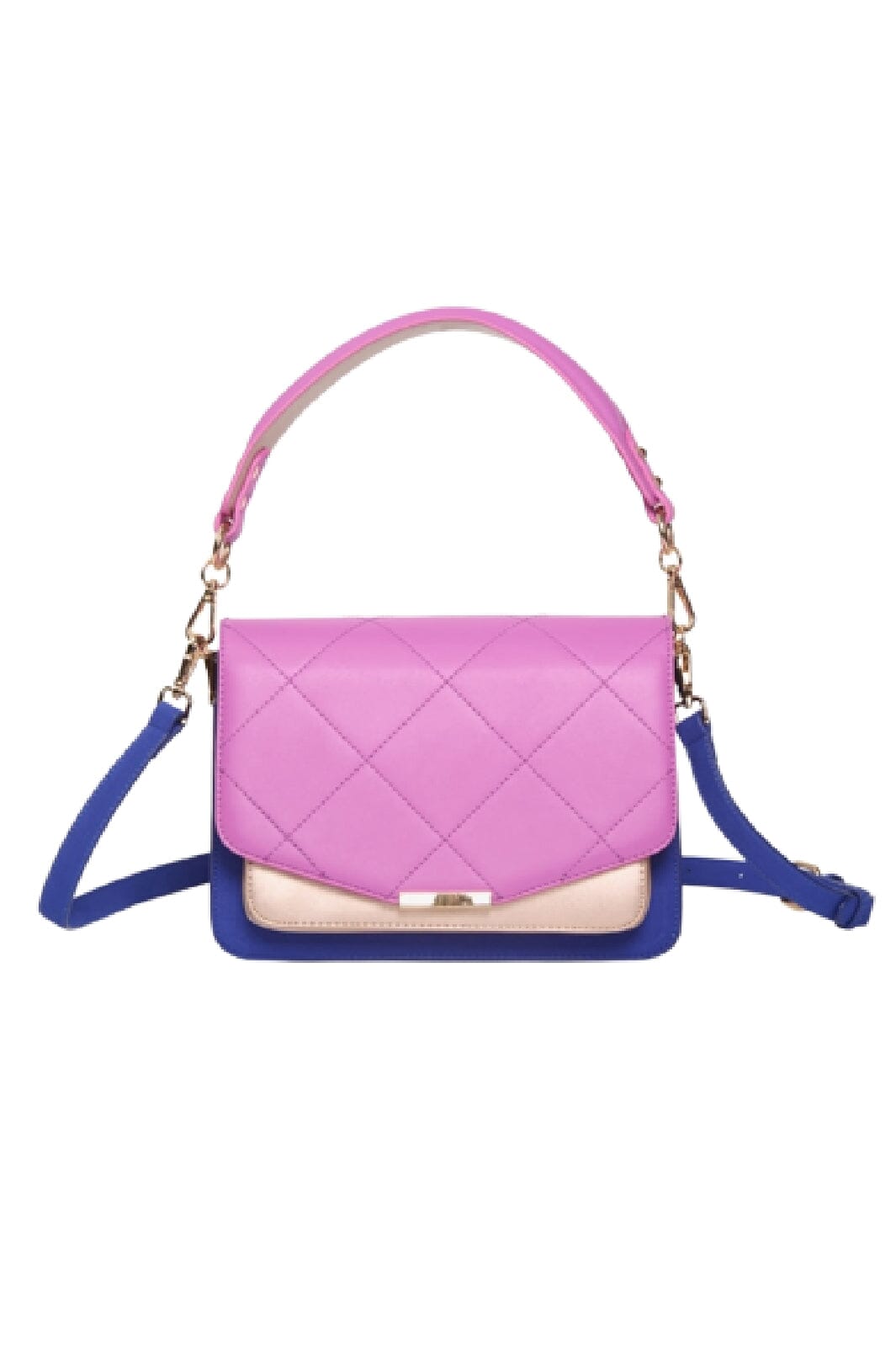 Noella - Blanca Bag Medium - Fucsia/Metallic Rose/Royal Blue Tasker 