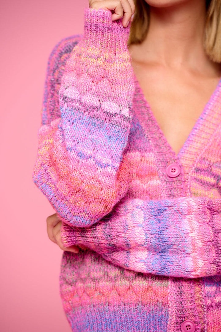 Noella - Dibi Cardigan - Pink Mix Cardigans 