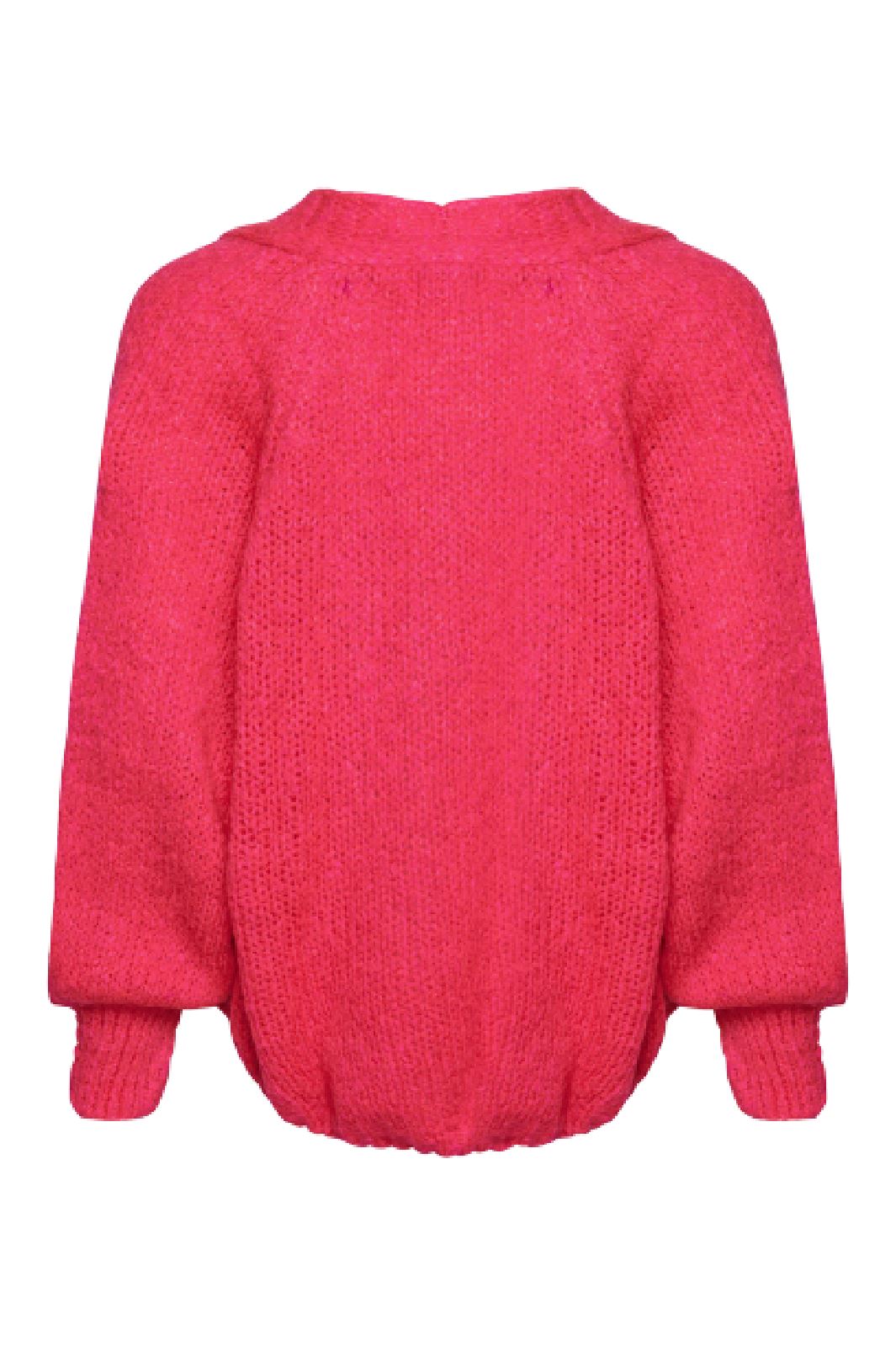 Noella - Fora Knit Cardigan - Poppy Pink Cardigans 