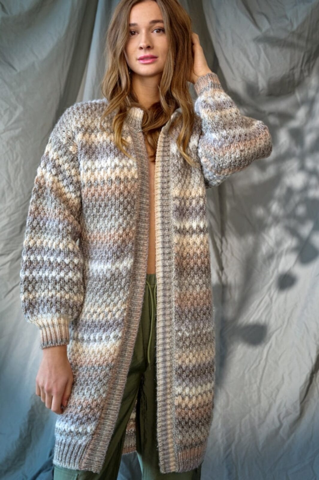 Noella - Gio Cardigan - Sand Mix Lurex 