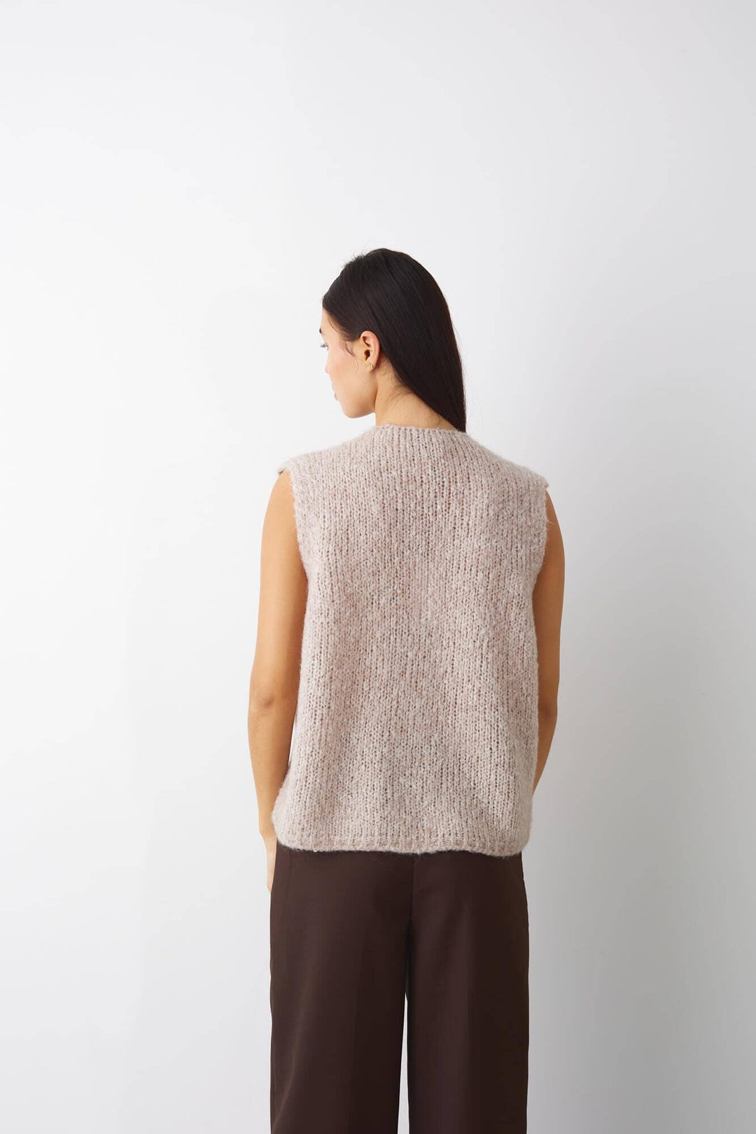 Noella - Jacey Knit Vest - 025 Oatmeal Veste 