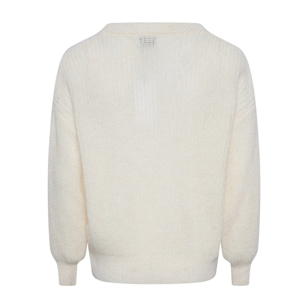 Noella - Janice Knit - 006 Offwhite Strikbluser 