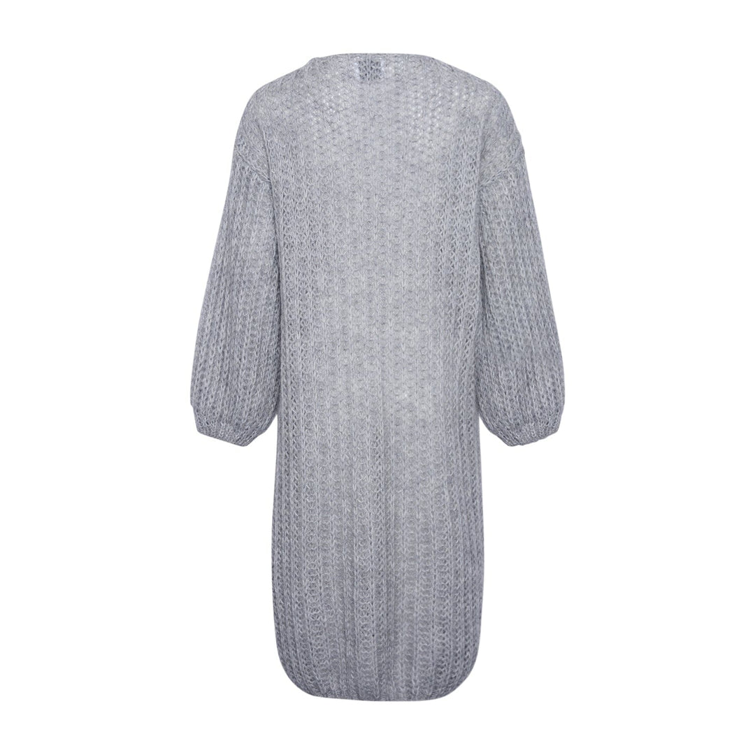 Noella - Jasmin Knit Dress - 256 Light Grey Strikbluser 