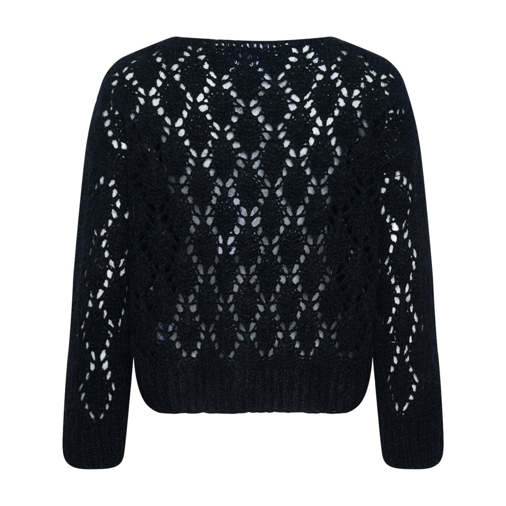 Noella - Jillian Knit - 004 Black Strikbluser 