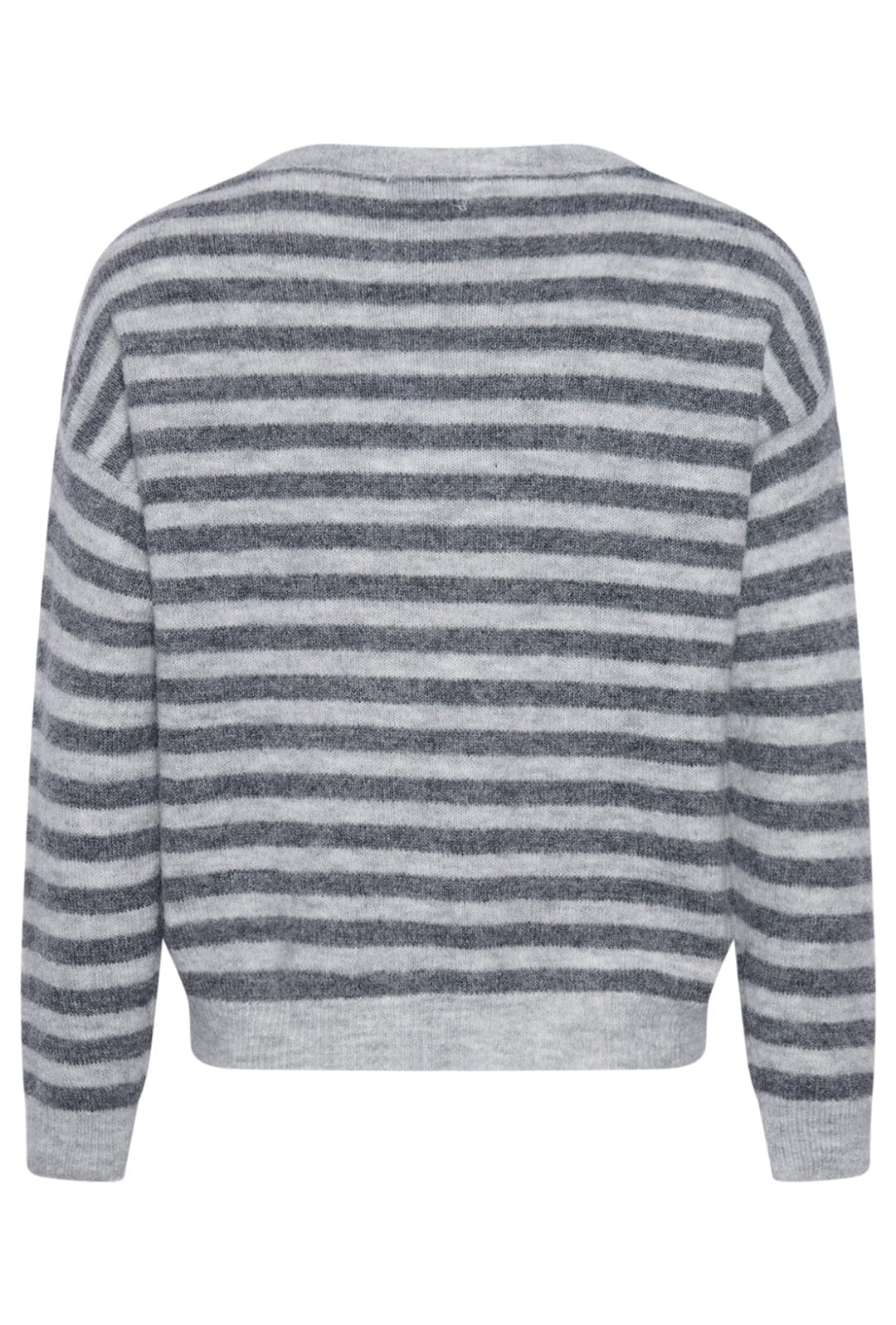 Noella - Juliana Knit - 1042 Light Grey/Dark Grey Stripe Strikbluser 