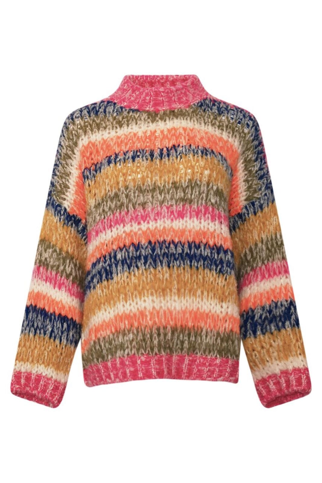 Noella - Keiko Knit - 1095 Tundra Stripe Strikbluser 