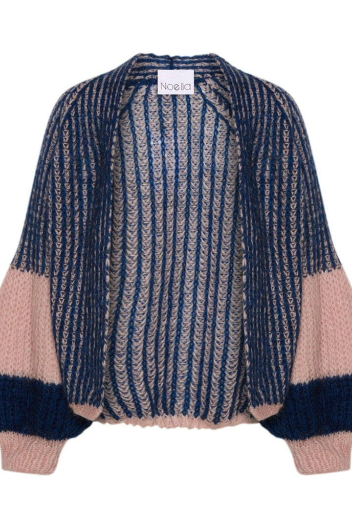 Noella - Liana Knit Cardigan - Rose/Navy Cardigans 