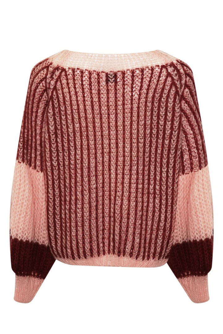 Noella - Liana Knit Sweater - 1287 Rust Blush Combo Strikbluser 