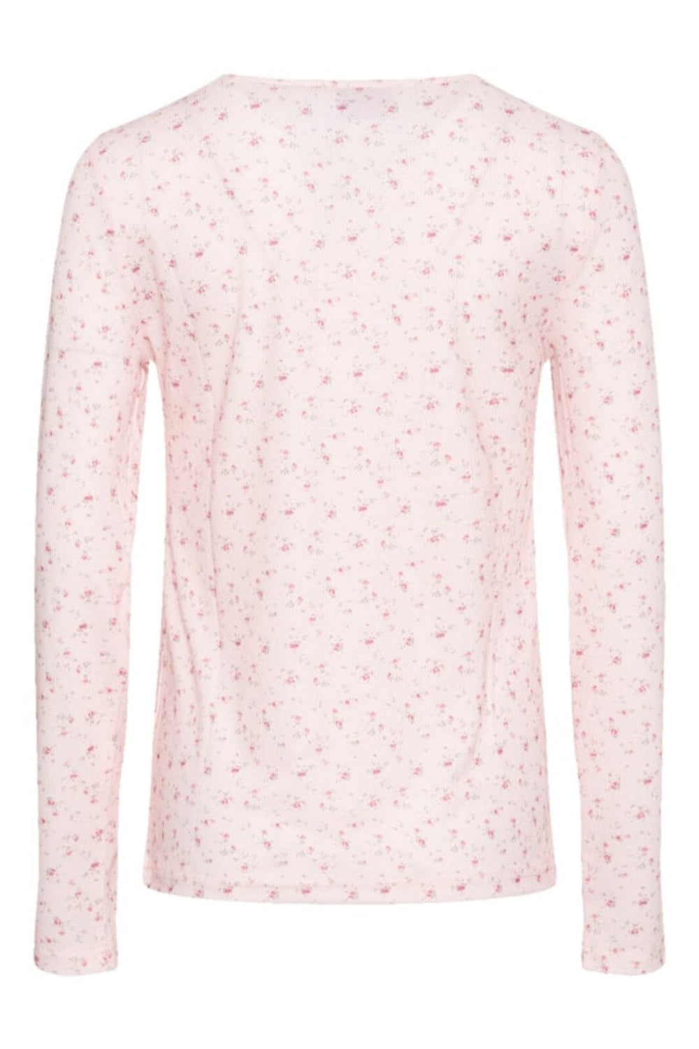 Noella - Riju O-Neck Tee - Rose Flower Bluser 