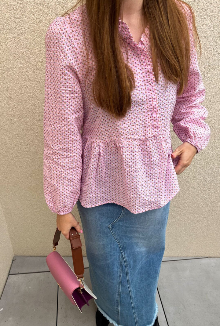 Noella - Ruby Matti Blouse - 936 Rose/Pink Apple Bluser 