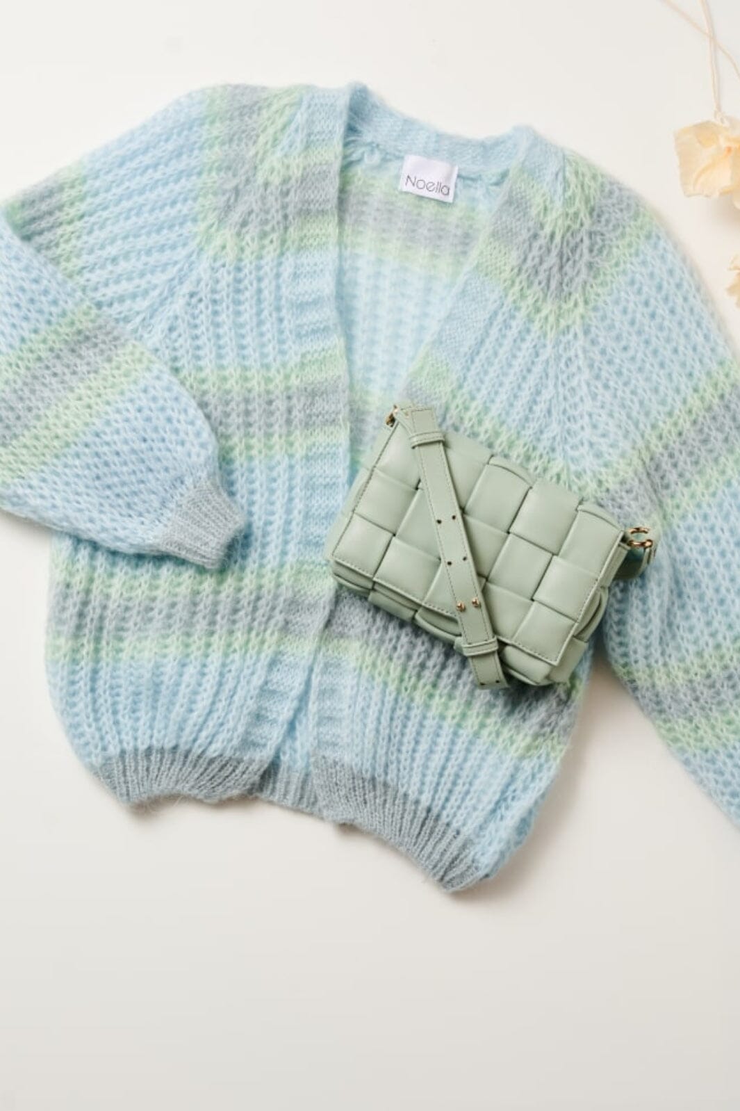 Noella - Vera Knit Cardigan - Light Blue/Blue/Mint Mix Cardigans 