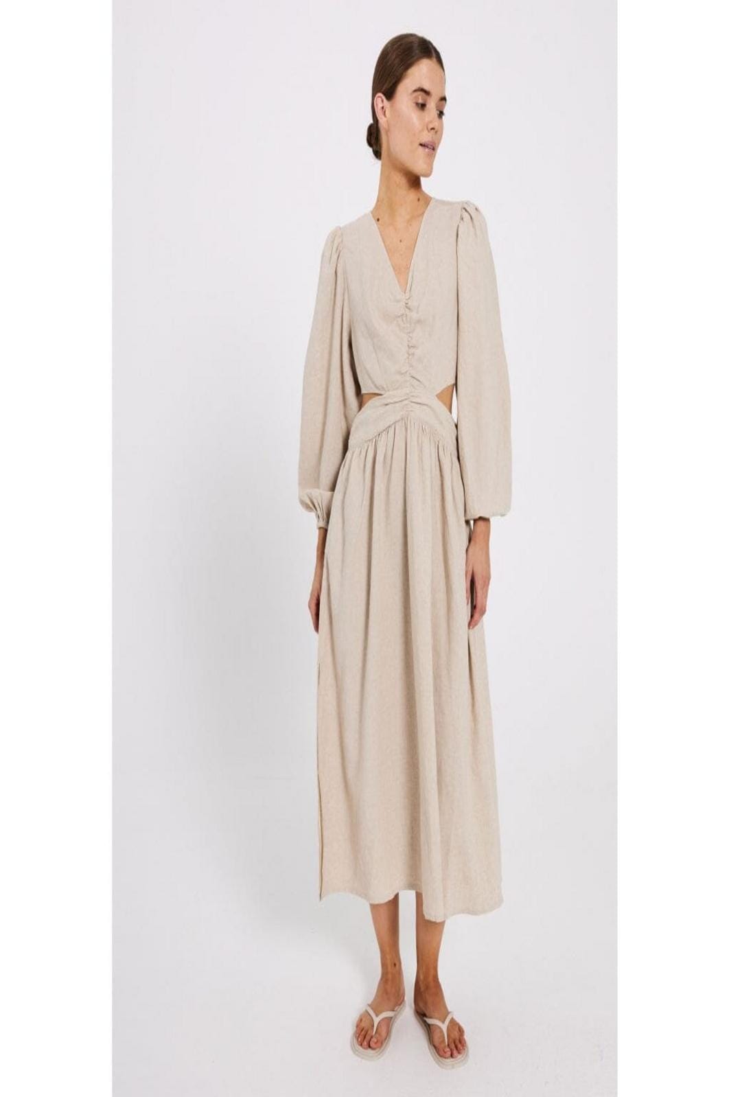 Norr - Esma Maxi Dress - Beige