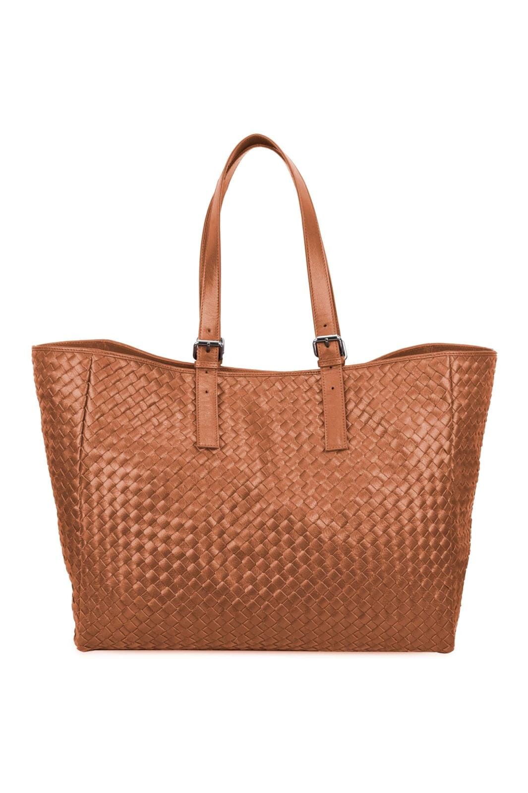 Núnoo - Maxi Shopper Braided Mountain - Cognac