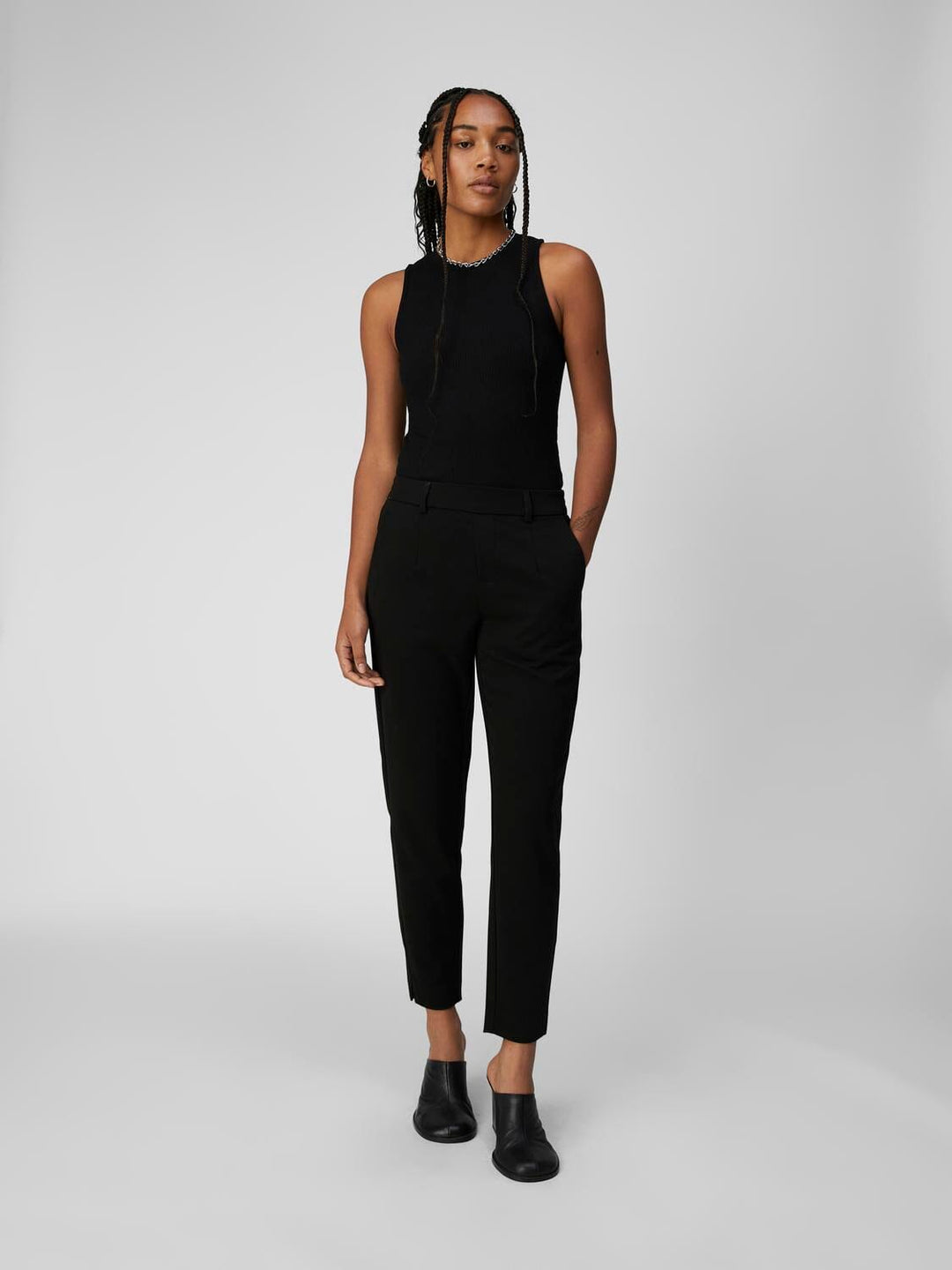 Object - ObjLisa Slim Pant Noos - Black Bukser 