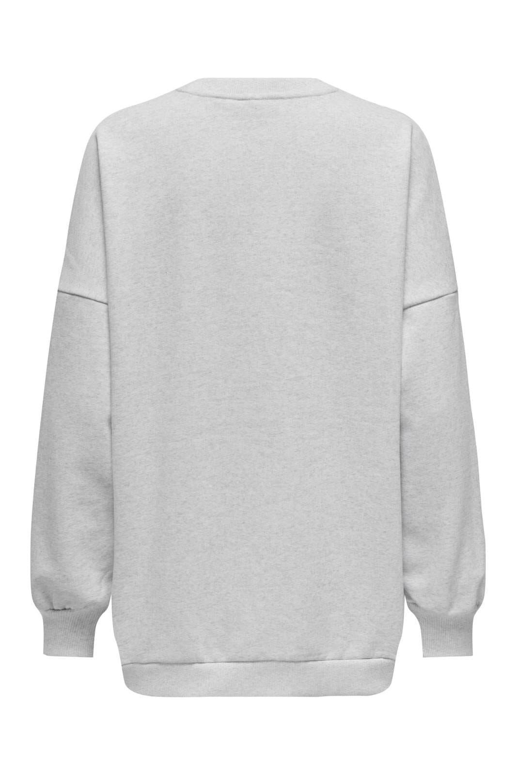 Only - Onldaze L/S Oversize O-Neck Swt - 4618896 Light Grey Melange