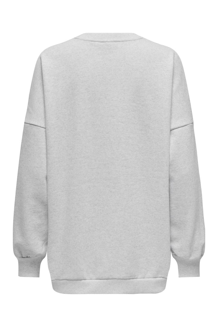 Only - Onldaze L/S Oversize O-Neck Swt - 4618896 Light Grey Melange