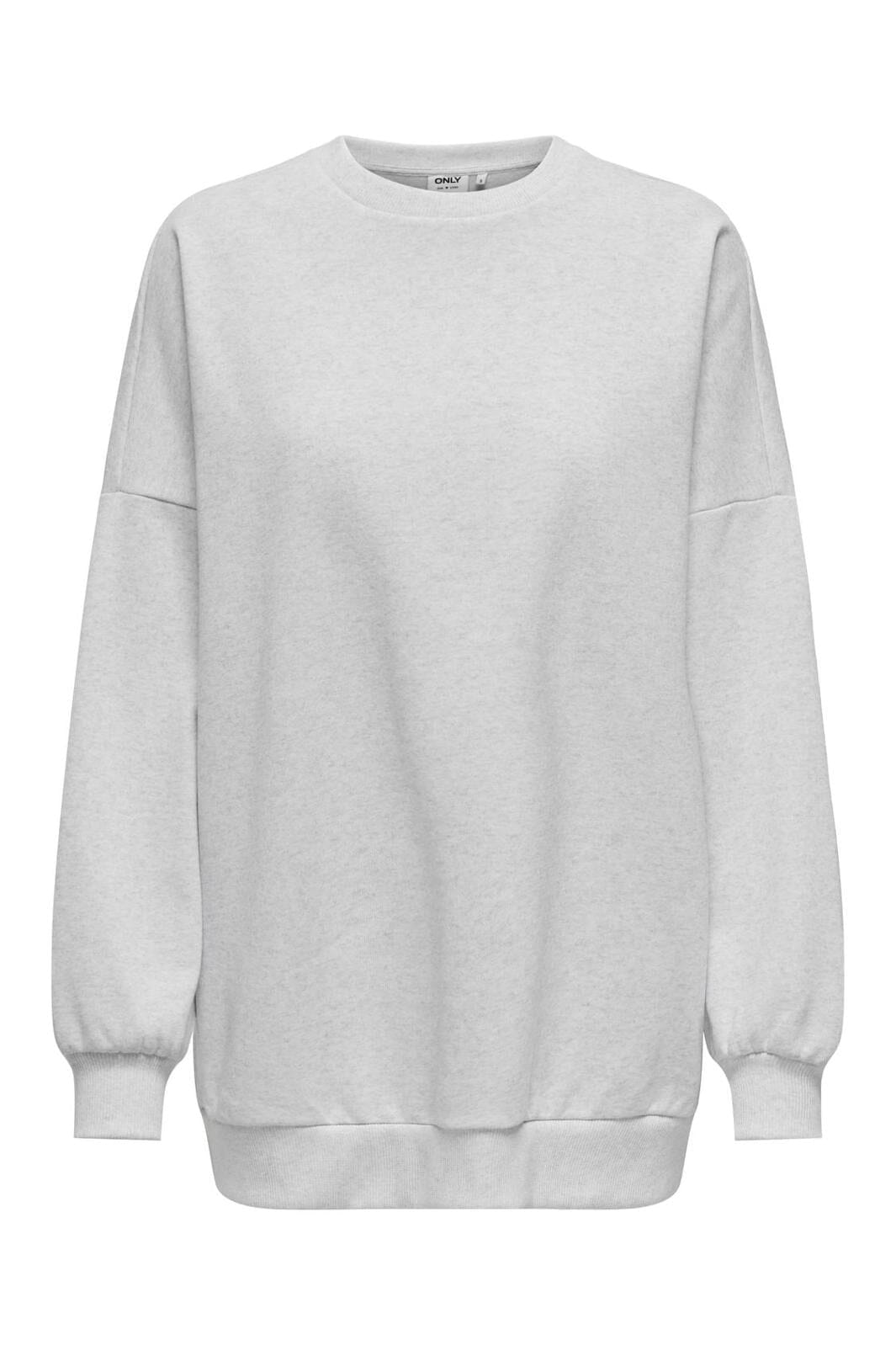 Only - Onldaze L/S Oversize O-Neck Swt - 4618896 Light Grey Melange